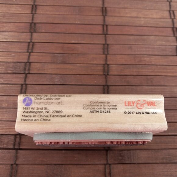 Lily And Val Terrarium Rubber Stamp Succulent Cactus Hampton Art 2015 - Picture 4 of 5